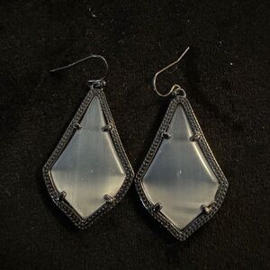 Kendra Scott Smokey quartz with gunmetal hardware